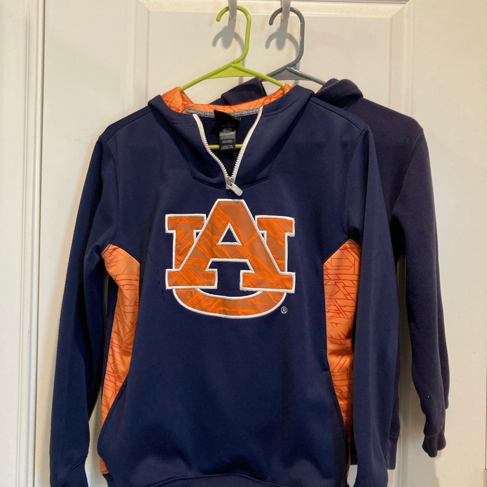 Bundle of 2 Navy Auburn Hoodies- Boys M and L